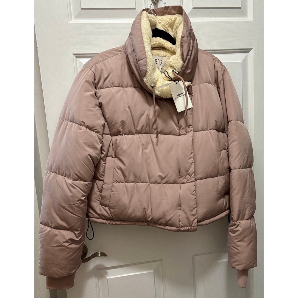 BDG Urban outfitters Jacket plush pink, Med EUC New